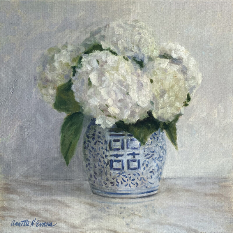 White Hydrangeas - SOLD